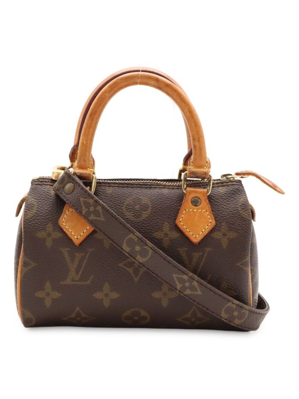Louis Vuitton Monogram Mini Speedy Mini Bag Pouch Case 2-Way